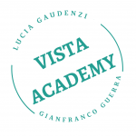 Vista Academy logo bianco verde